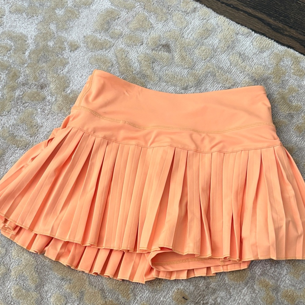 Pleated Peach Skirt